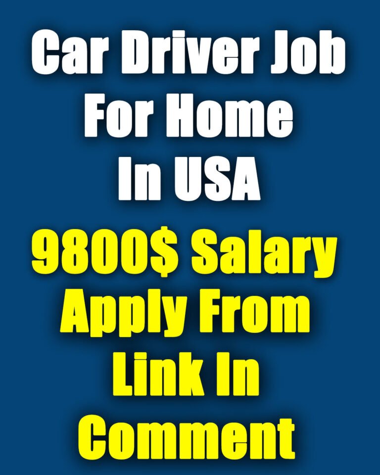 Need Car Driver for Home – $9,800 Salary – Home-Based Job in the USA